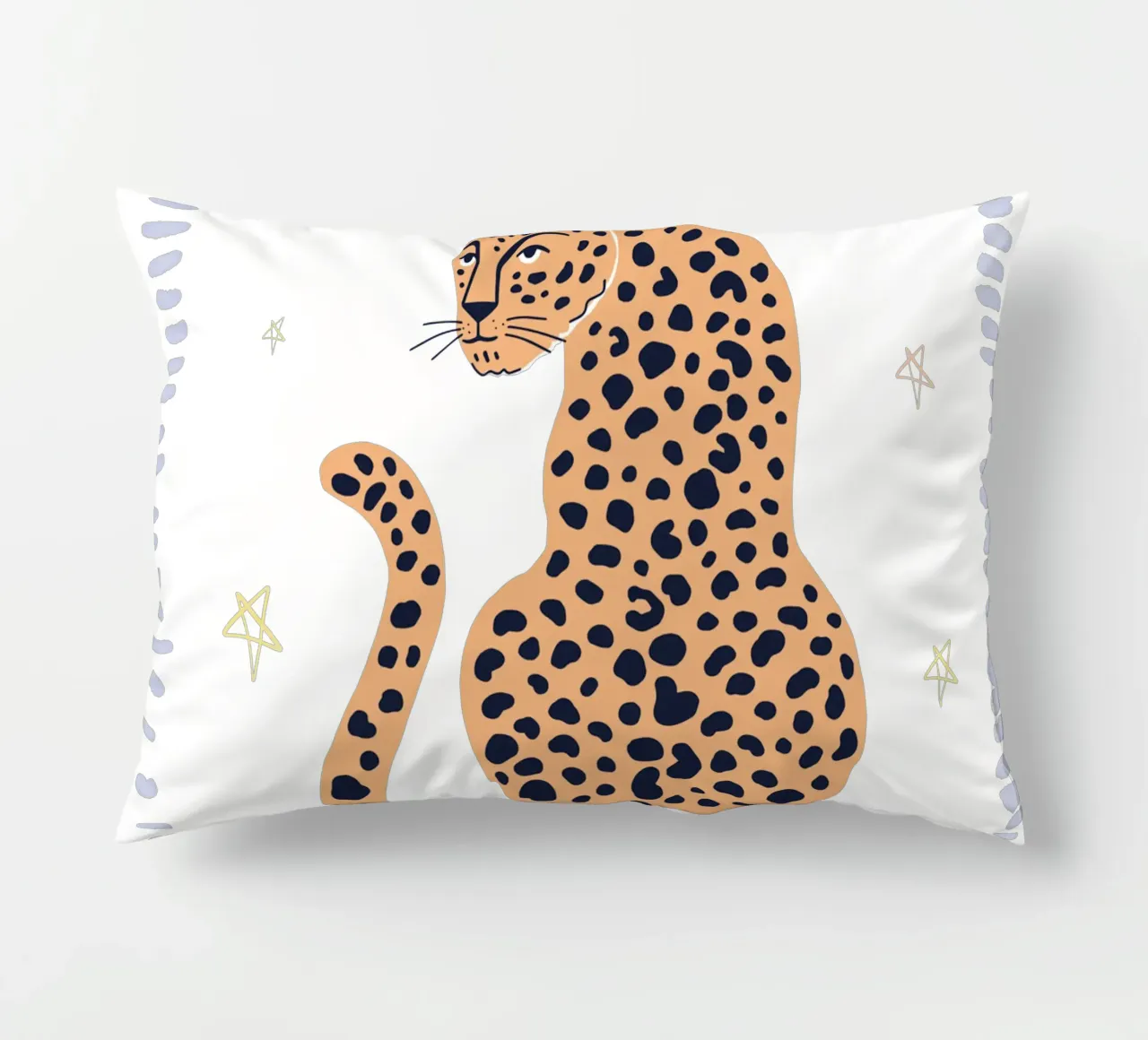 Wild One, Cheetah Boho print, Whimsical Nursery Wall Art decorative cushion by SunshinePrints