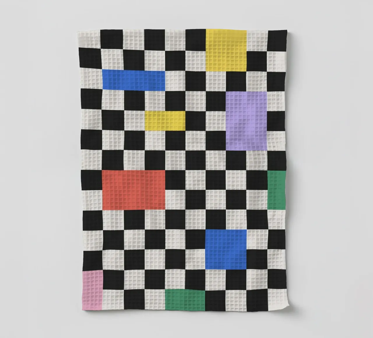 Bauhaus Checkerboard Pattern Geschirrtuch von Paigaam Studio