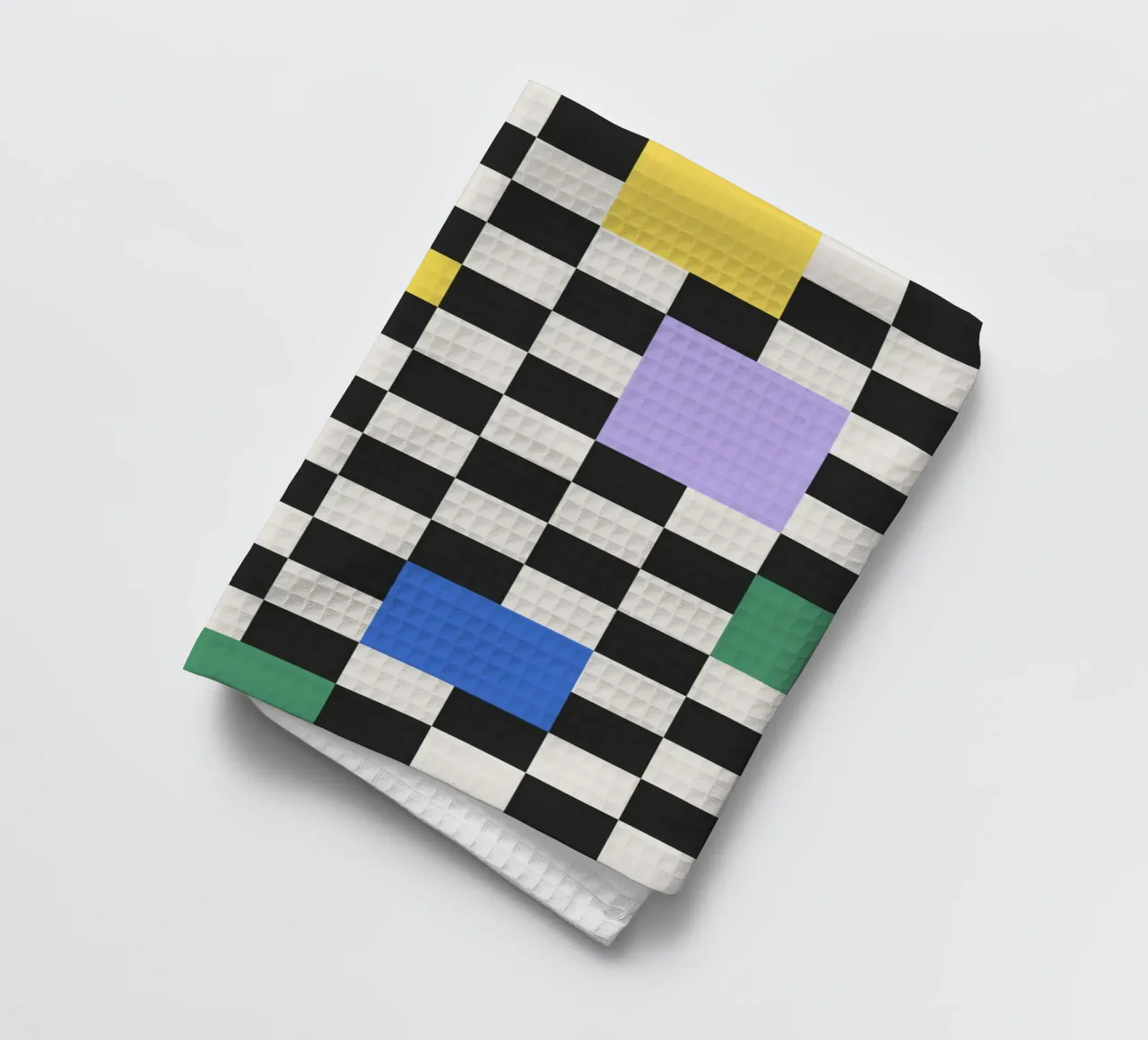 Bauhaus Checkerboard Pattern Geschirrtuch von Paigaam Studio