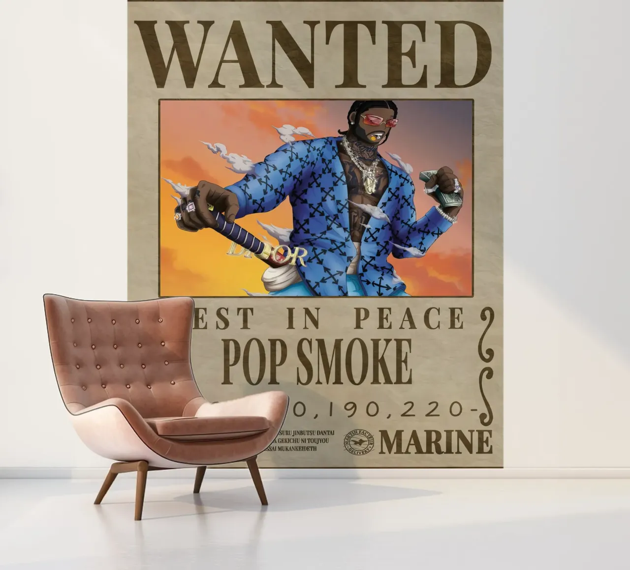 Rust in vrede Pop gerookt fotobehang van Collins Shop