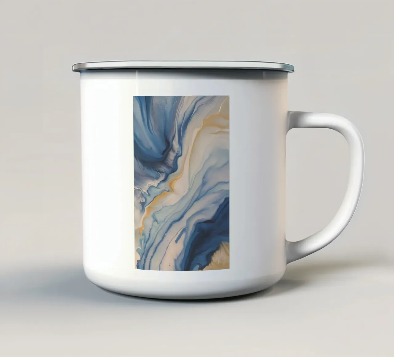 Ocean Curl Bloom mug en émail de Monarch Arc