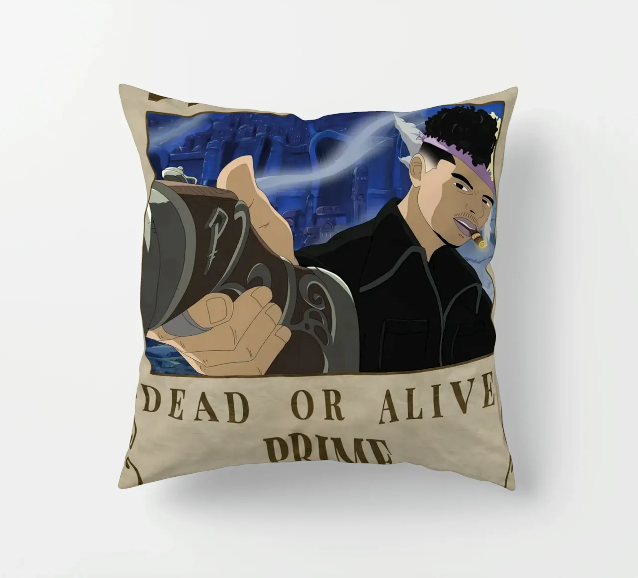 Wanted Prime decorative cushion by Collins Shop
