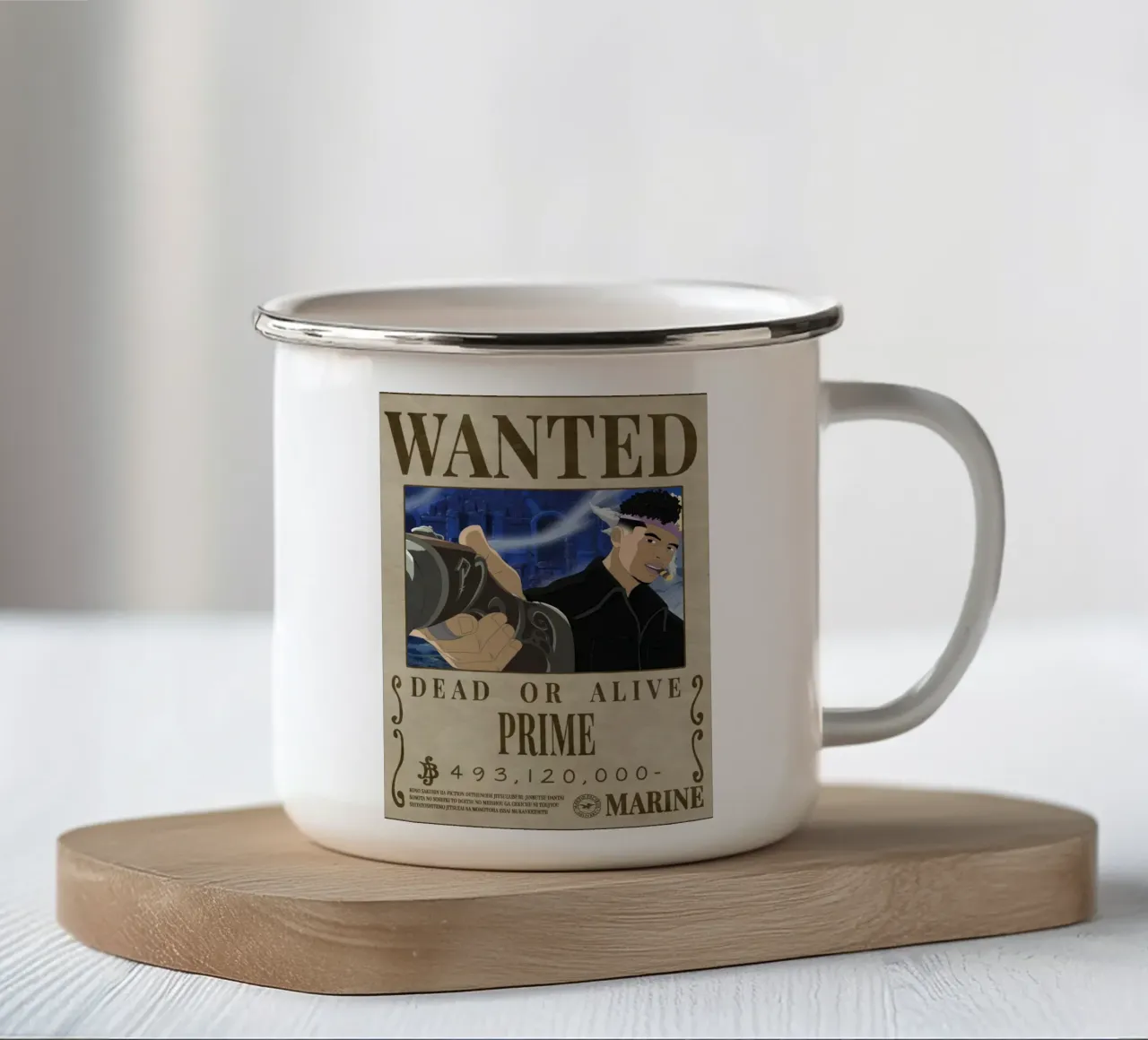 Cercasi Primo tazza in smalto da Collins Shop