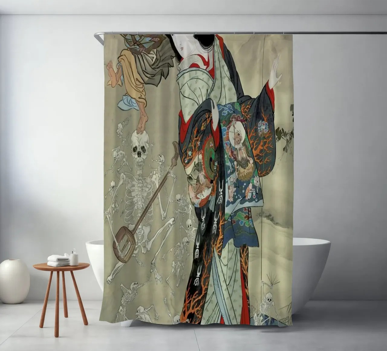 Kyosai - Jigoku Dayu (Hell Courtesan) Duschvorhang von ARTOTHEK