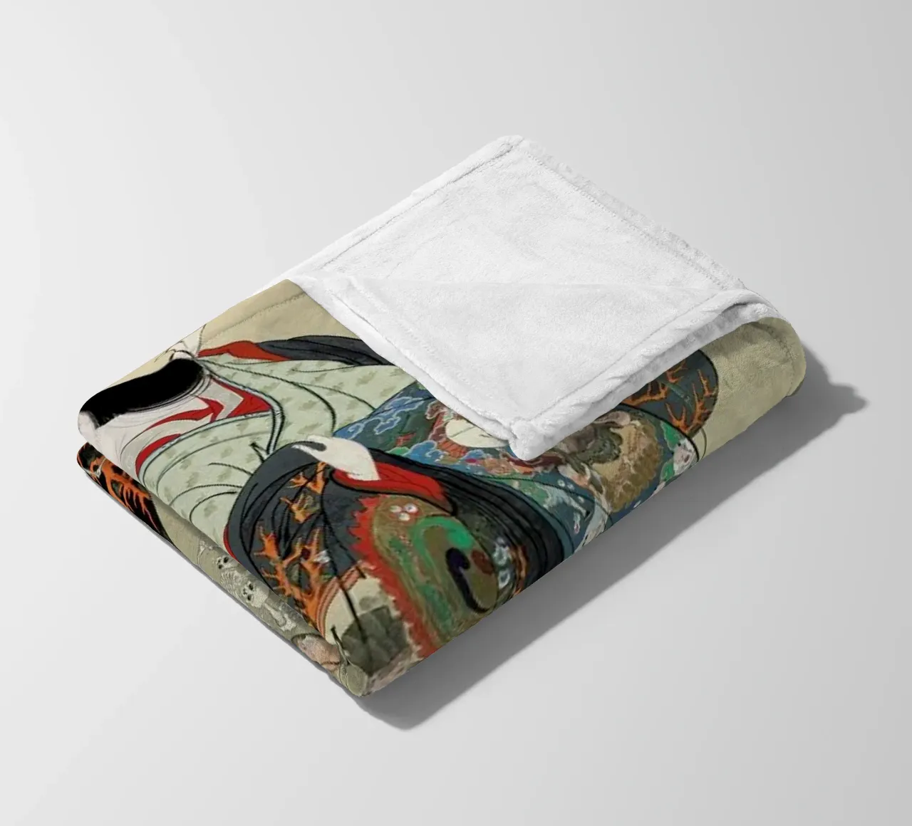 Kyosai - Jigoku Dayu (Hell Courtesan) Fleecedecke von ARTOTHEK