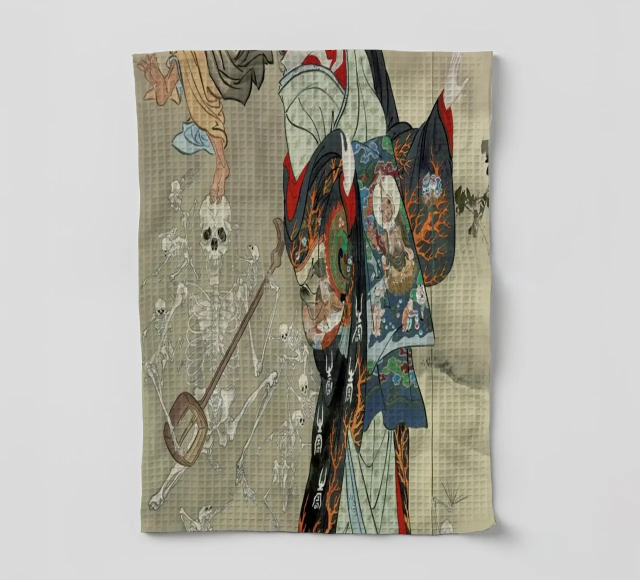 Kyosai - Jigoku Dayu (Hell Courtesan) torchon de ARTOTHEK