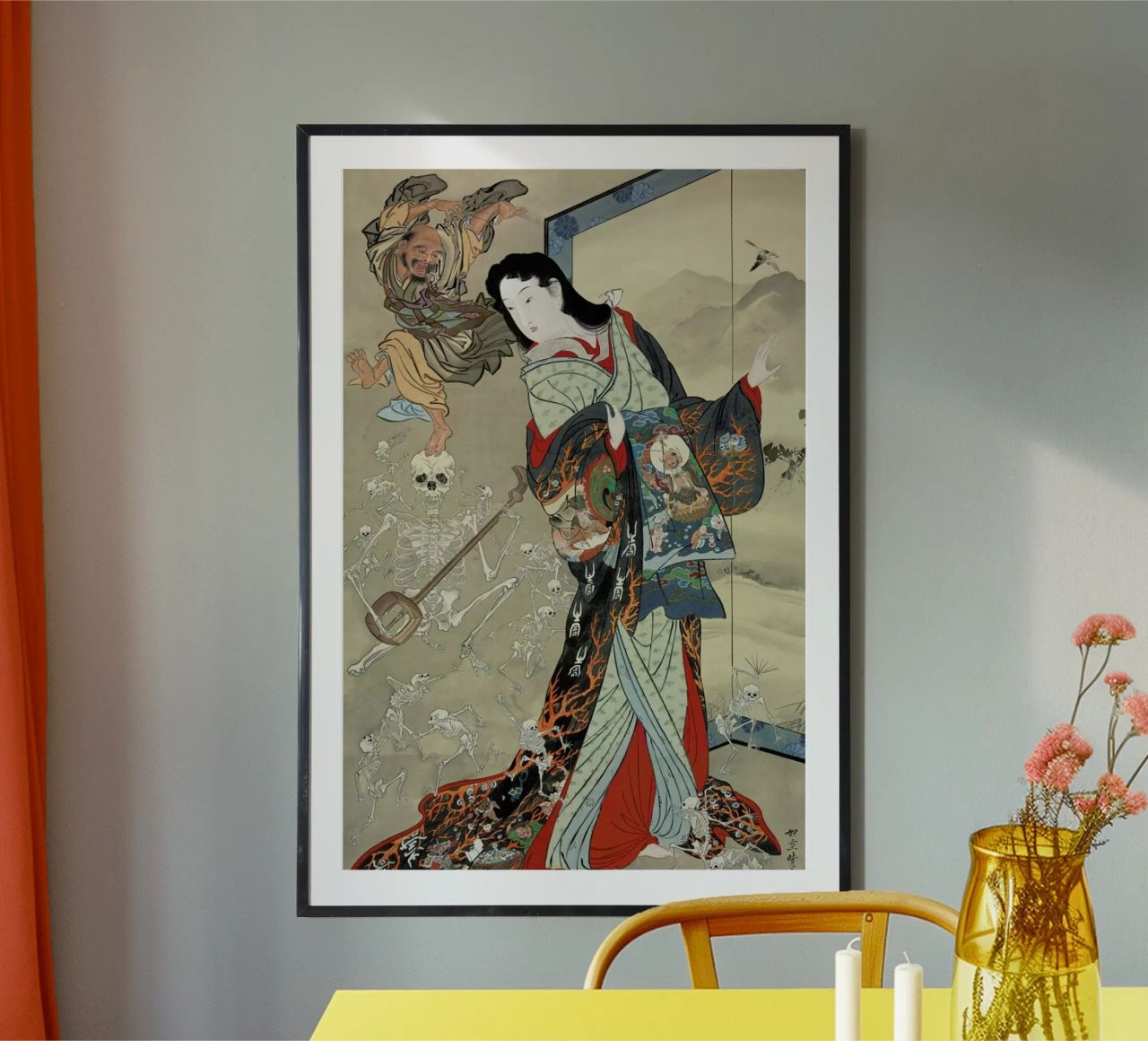 Kyosai - Jigoku Dayu (Hell Courtesan) poster van ARTOTHEK