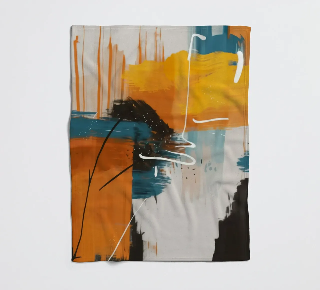 Urban Pulse Drift fleece blanket by Monarch Arc