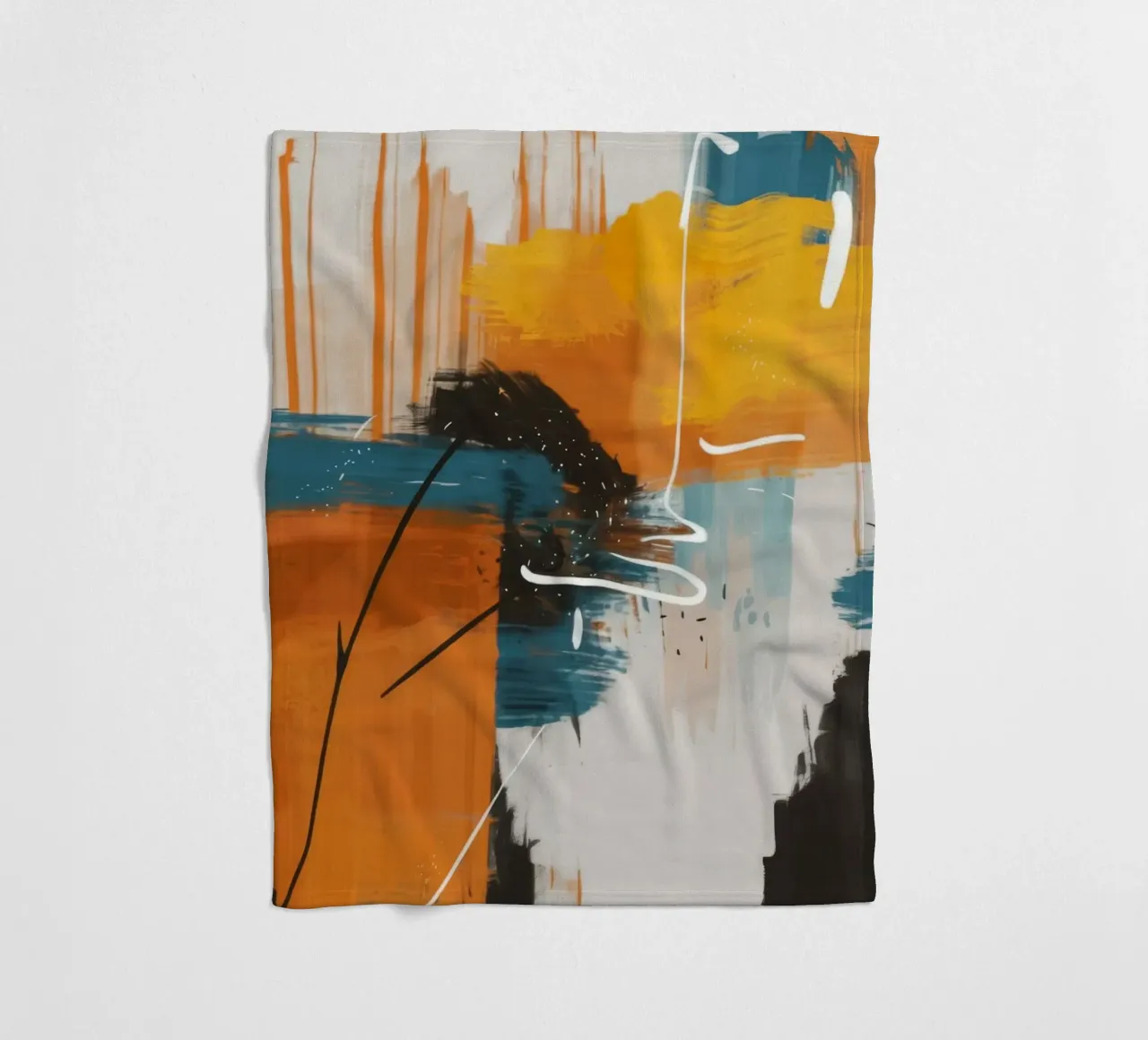 Urban Pulse Drift fleece blanket by Monarch Arc