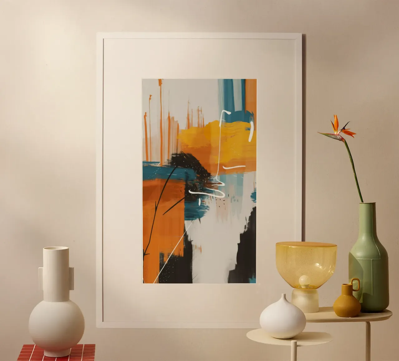Deriva dell'impulso urbano poster con telaio in legno da Monarch Arc