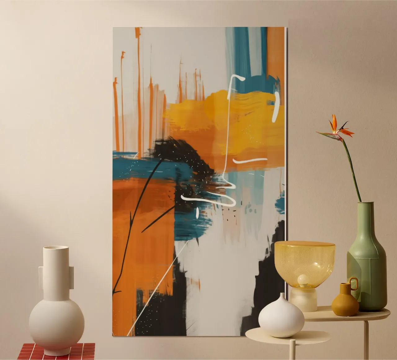 Deriva dell'impulso urbano poster con telaio in legno da Monarch Arc