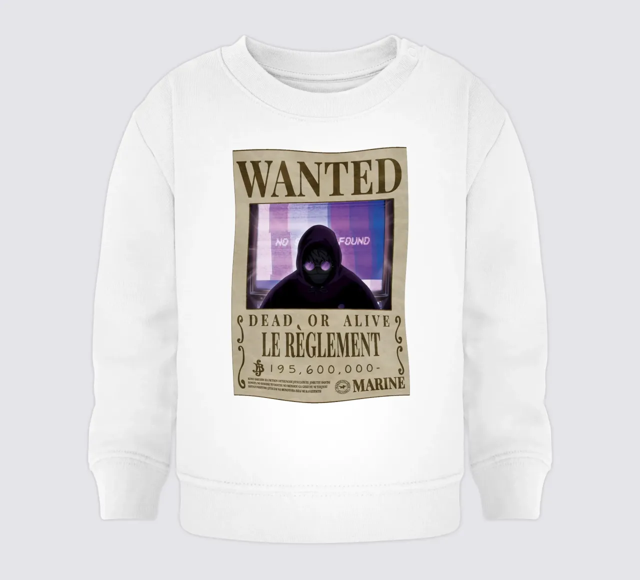 Wanted Le Reglment felpa neonato da Collins Shop