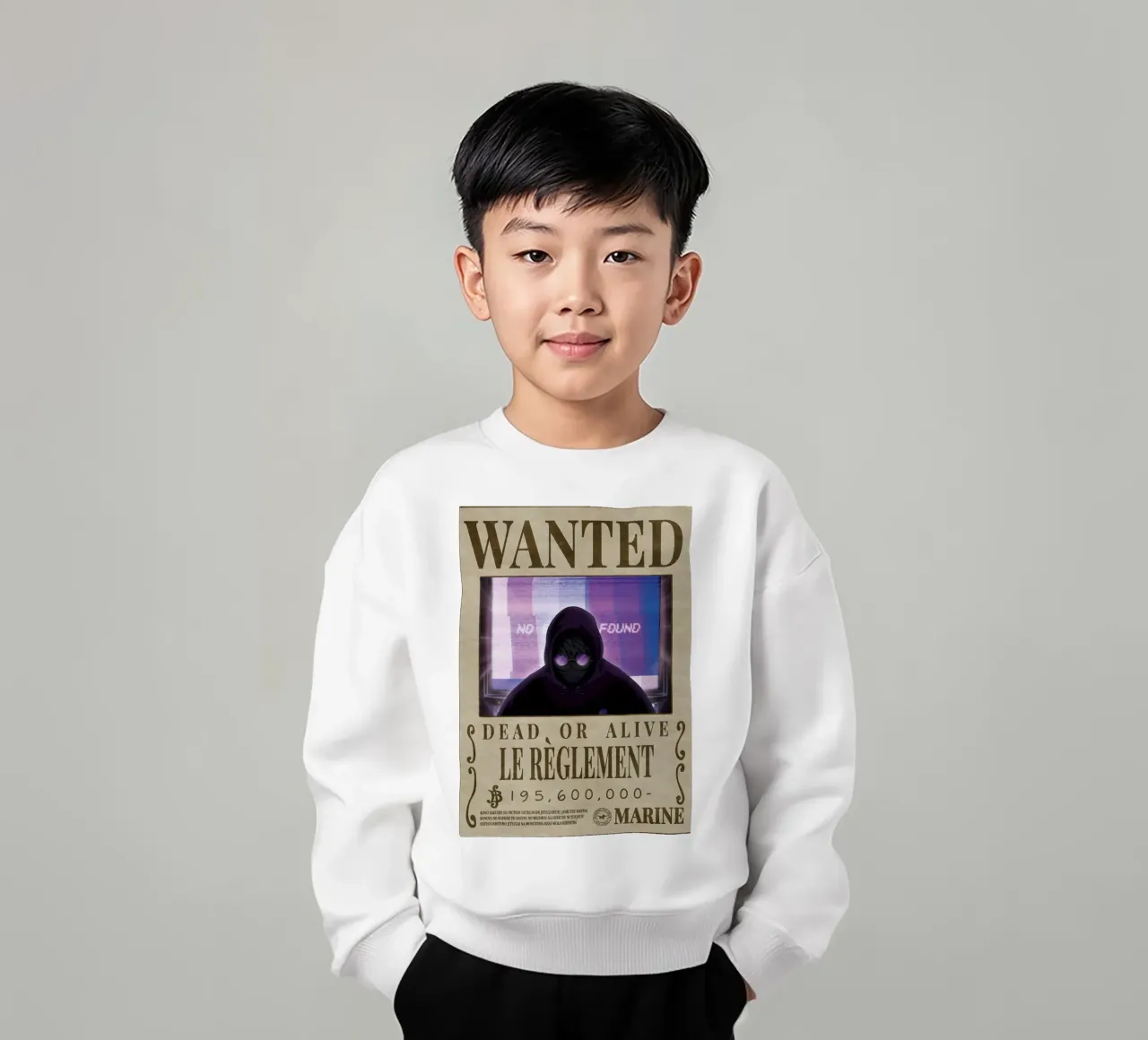 Wanted Le Reglment felpa bambino da Collins Shop