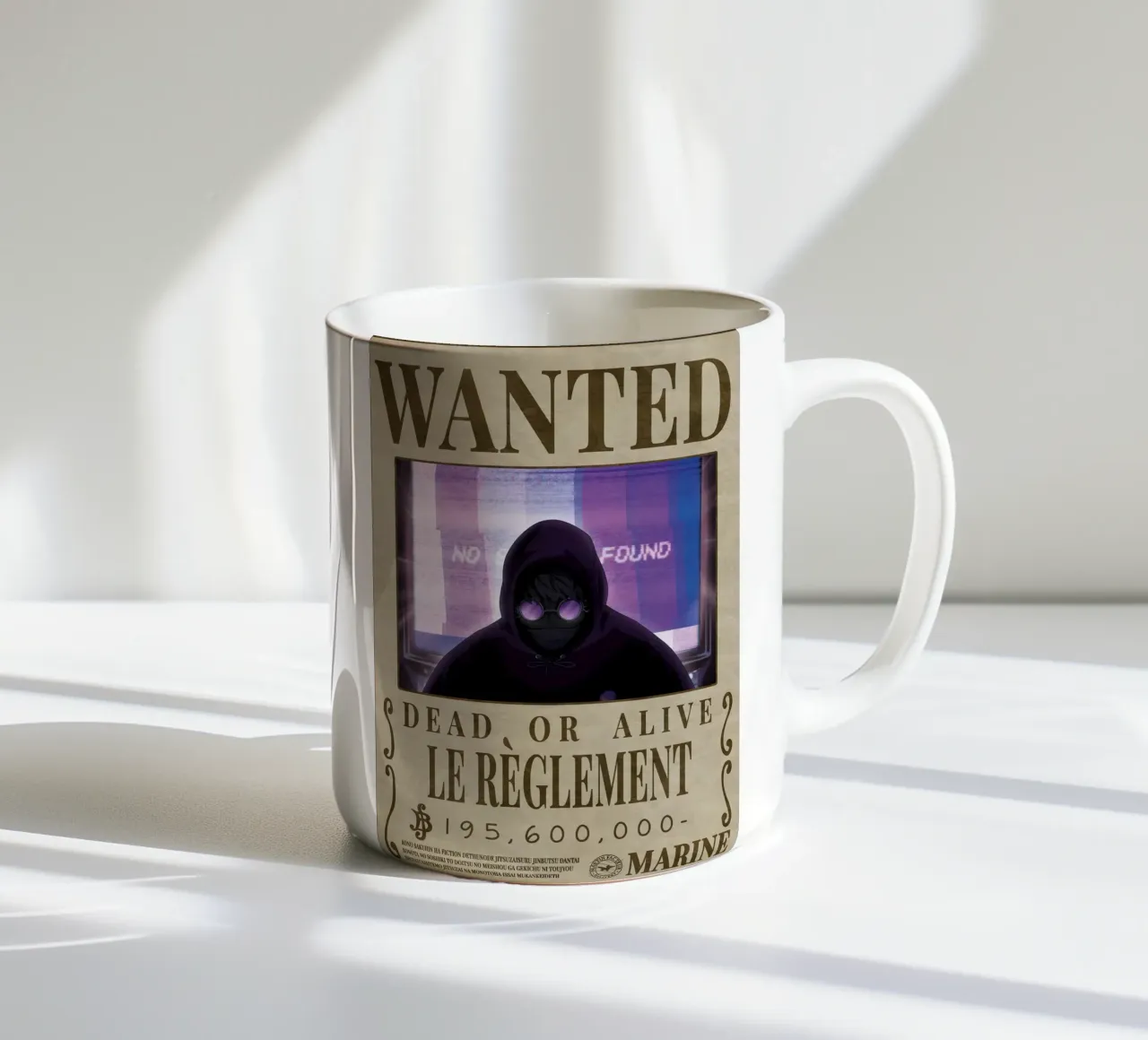 Wanted Le Reglment tazza in ceramica da Collins Shop