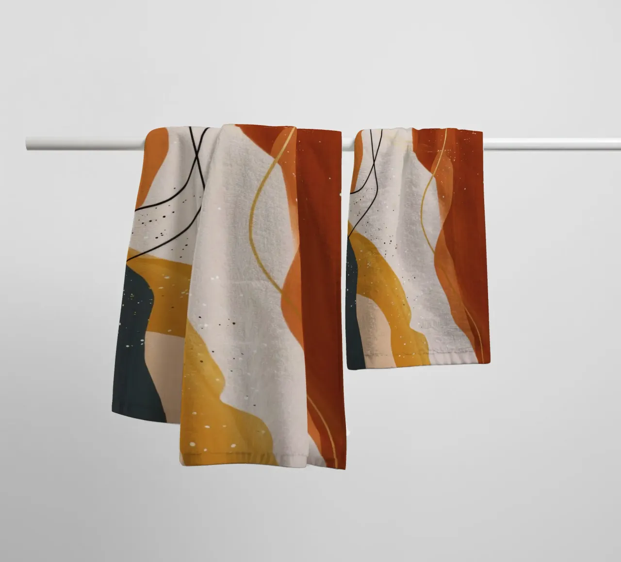 Filo ondulato in terracotta asciugamano da bagno da Monarch Arc
