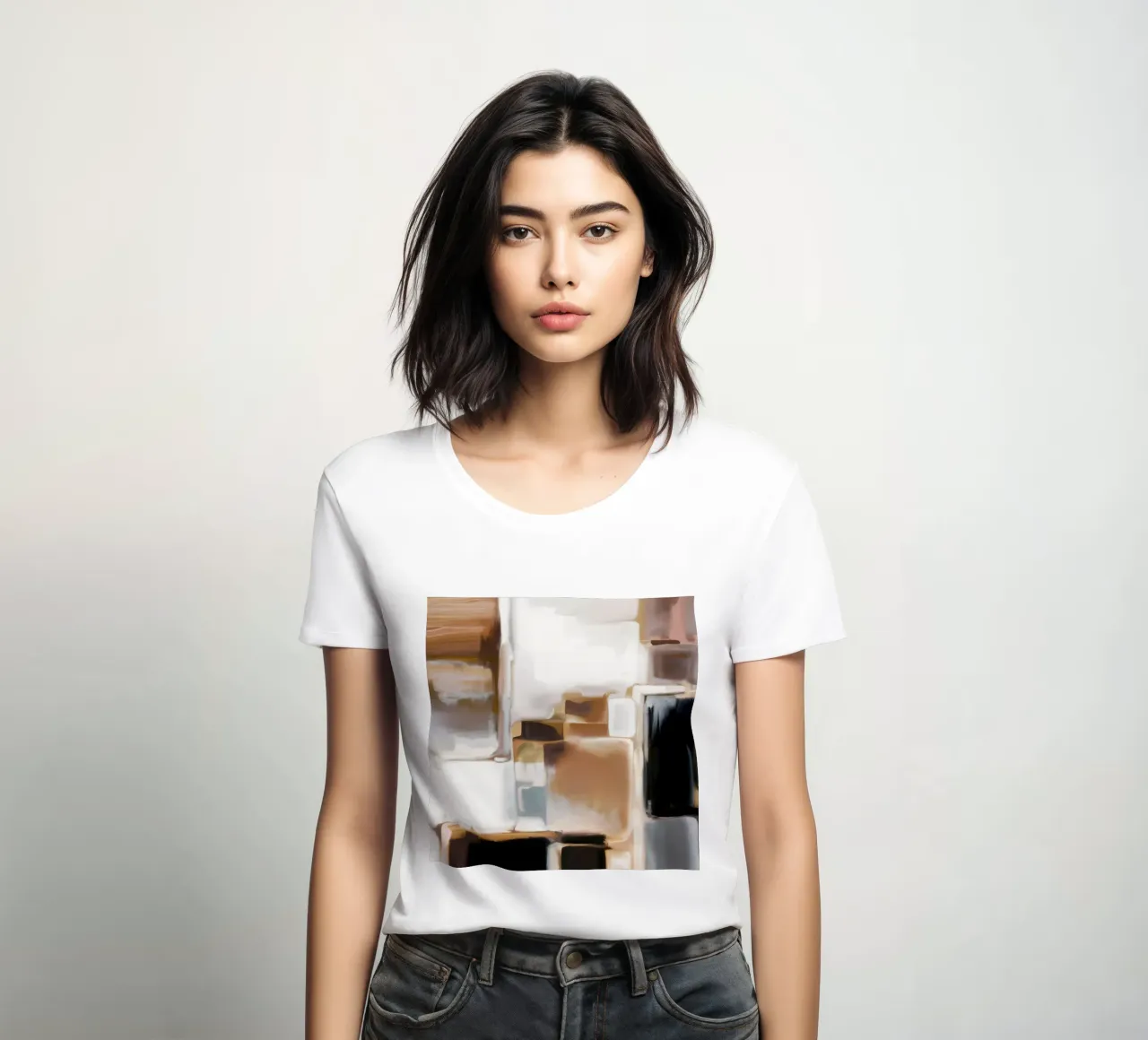 Raster Lichtfraktur Frauen T-Shirt von Monarch Arc