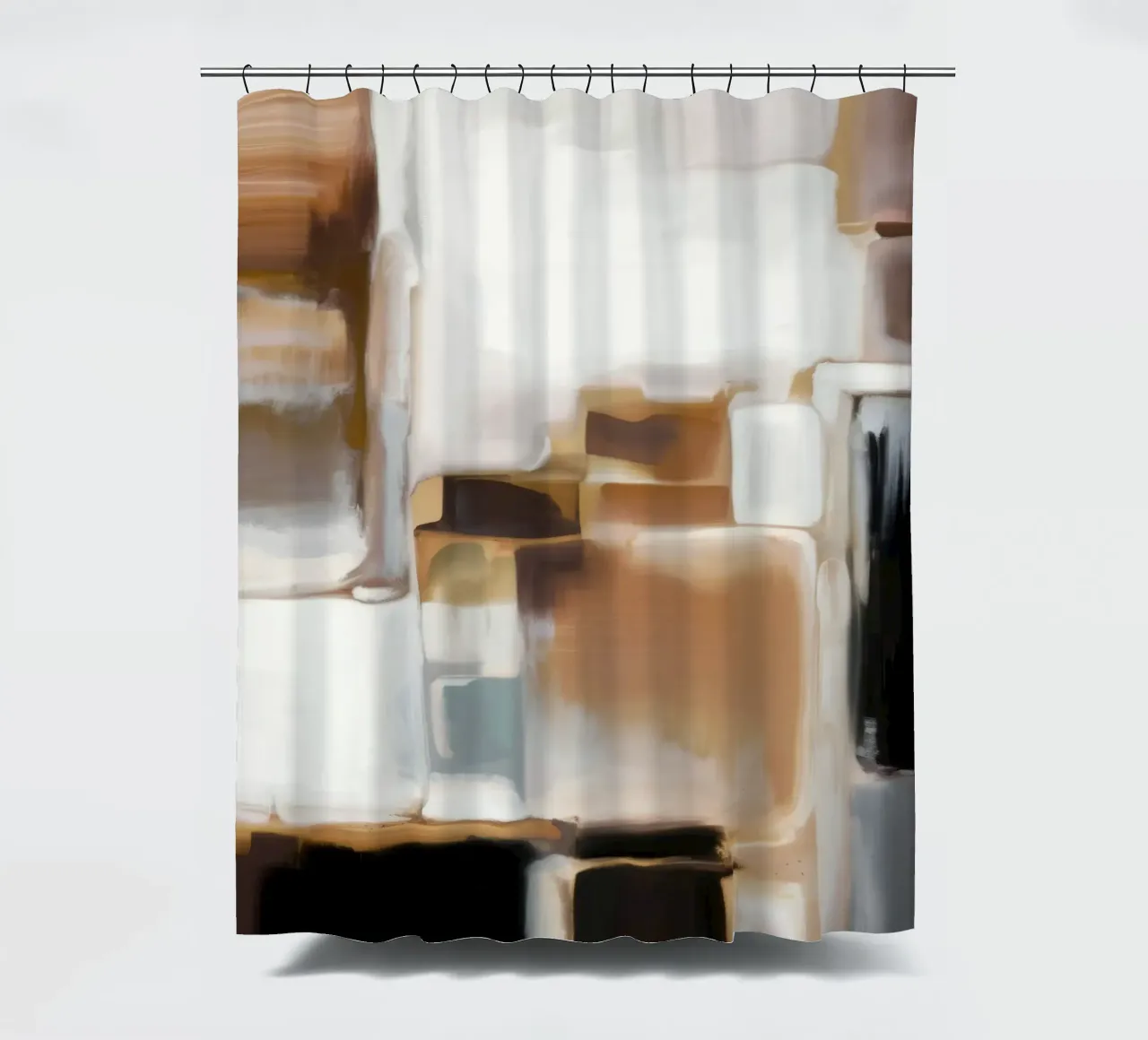 Grid Light Fracture shower curtain by Monarch Arc