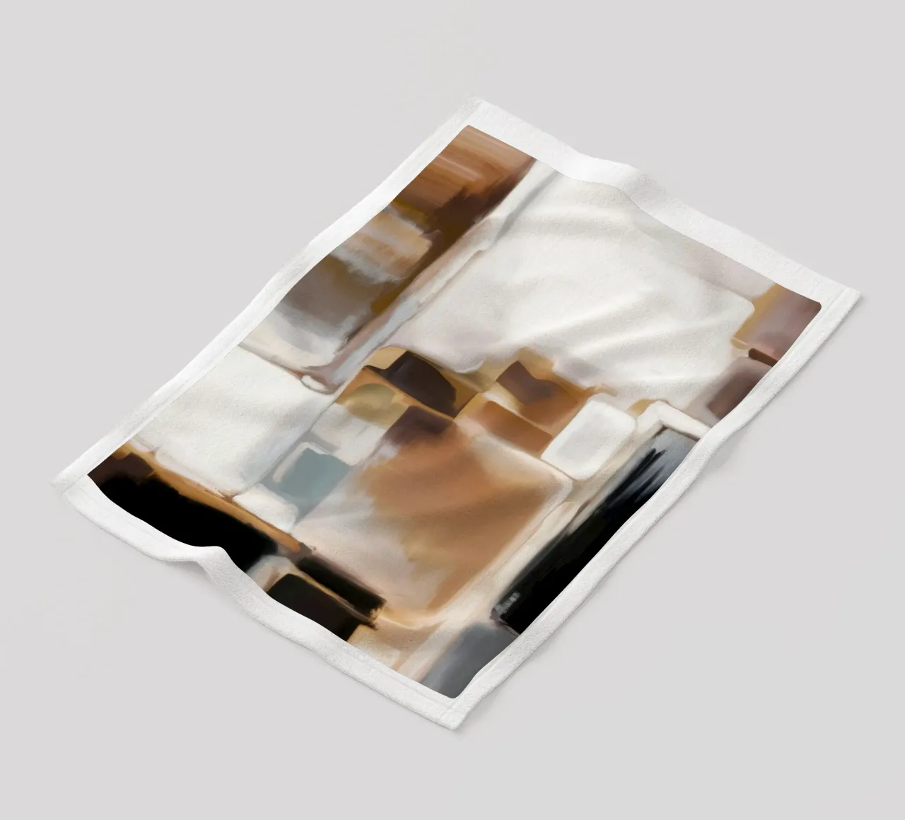 Grid Light Fracture fleece blanket by Monarch Arc
