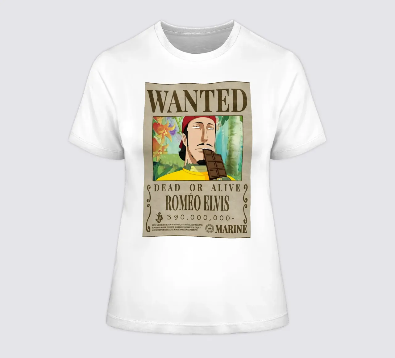 Wanted Romeo Elvis t-shirt ajusté pour femmes de Collins Shop