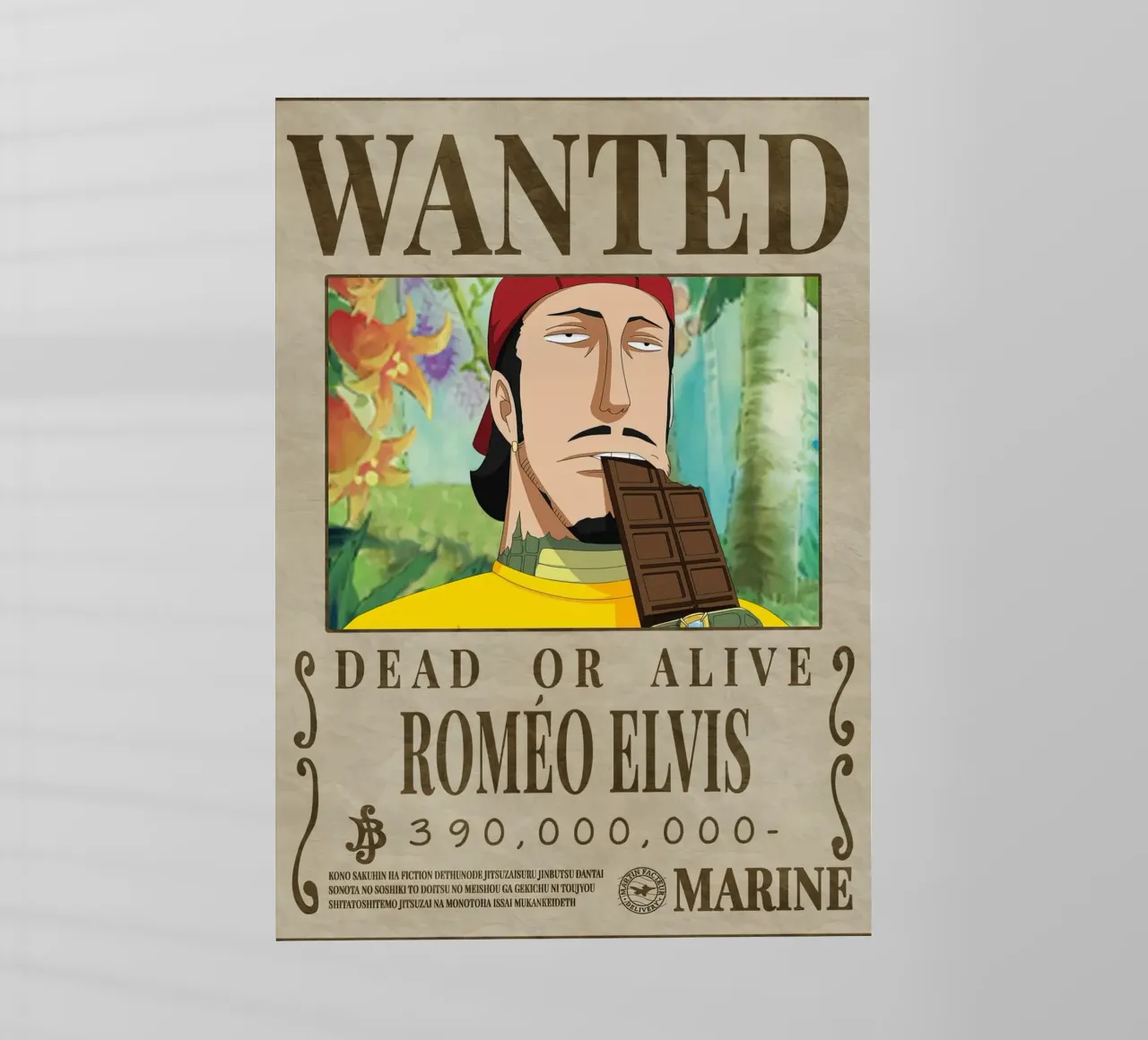 Cercasi Romeo Elvis pellicola backlit da Collins Shop