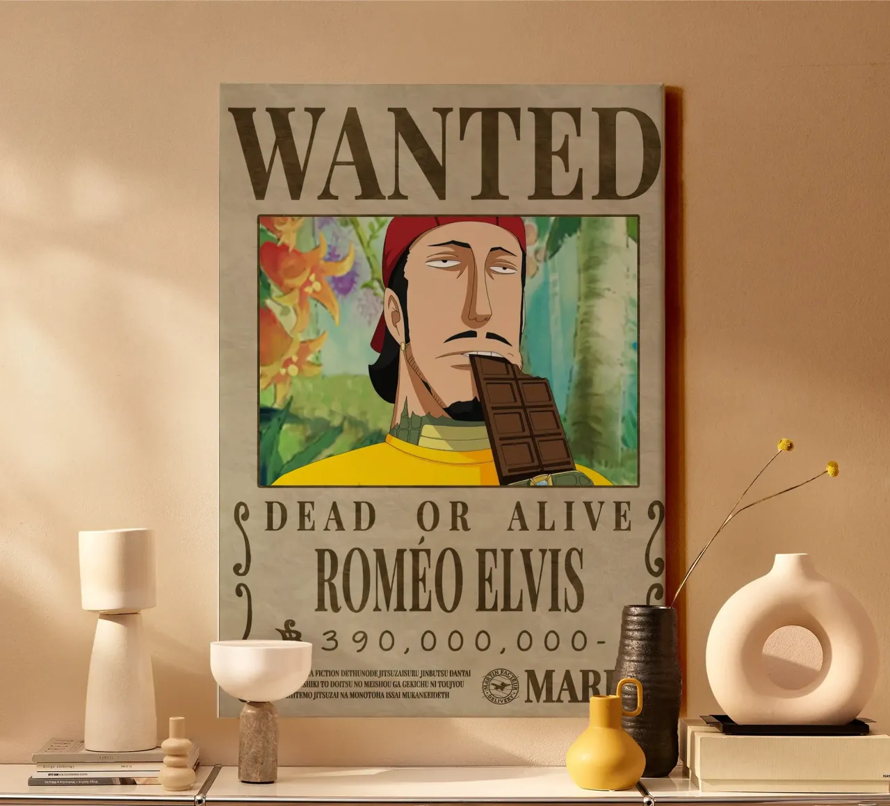 Cercasi Romeo Elvis tela con Cornice a cassetta da Collins Shop