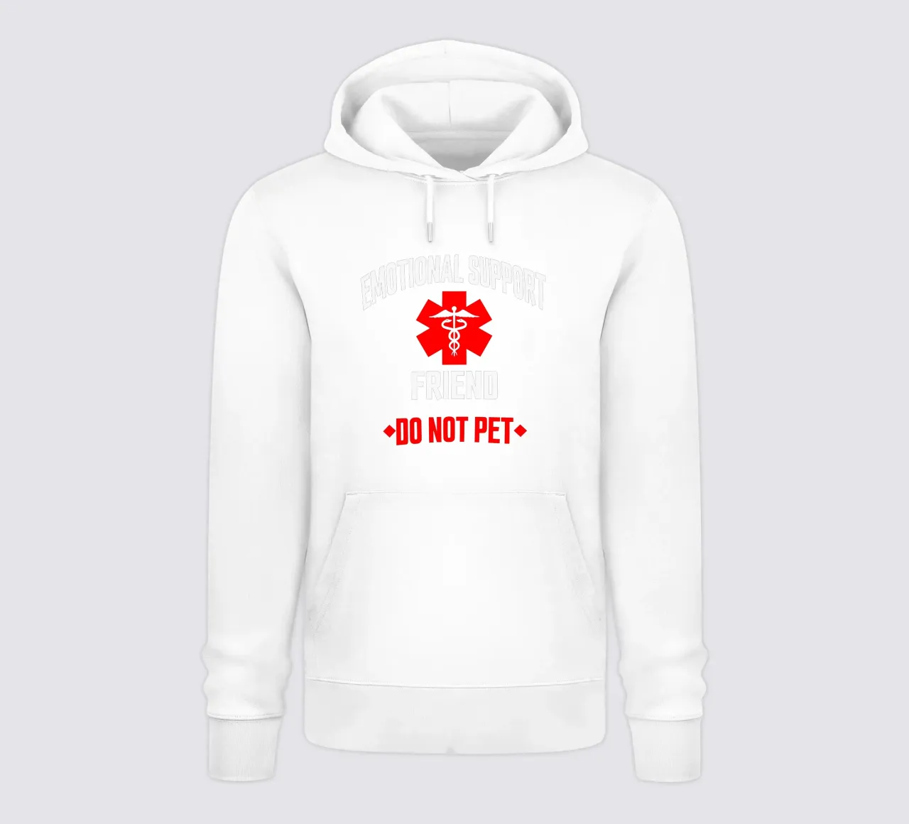 Amico di supporto emotivo Non accarezzare felpa con cappuccio da sillyindustries