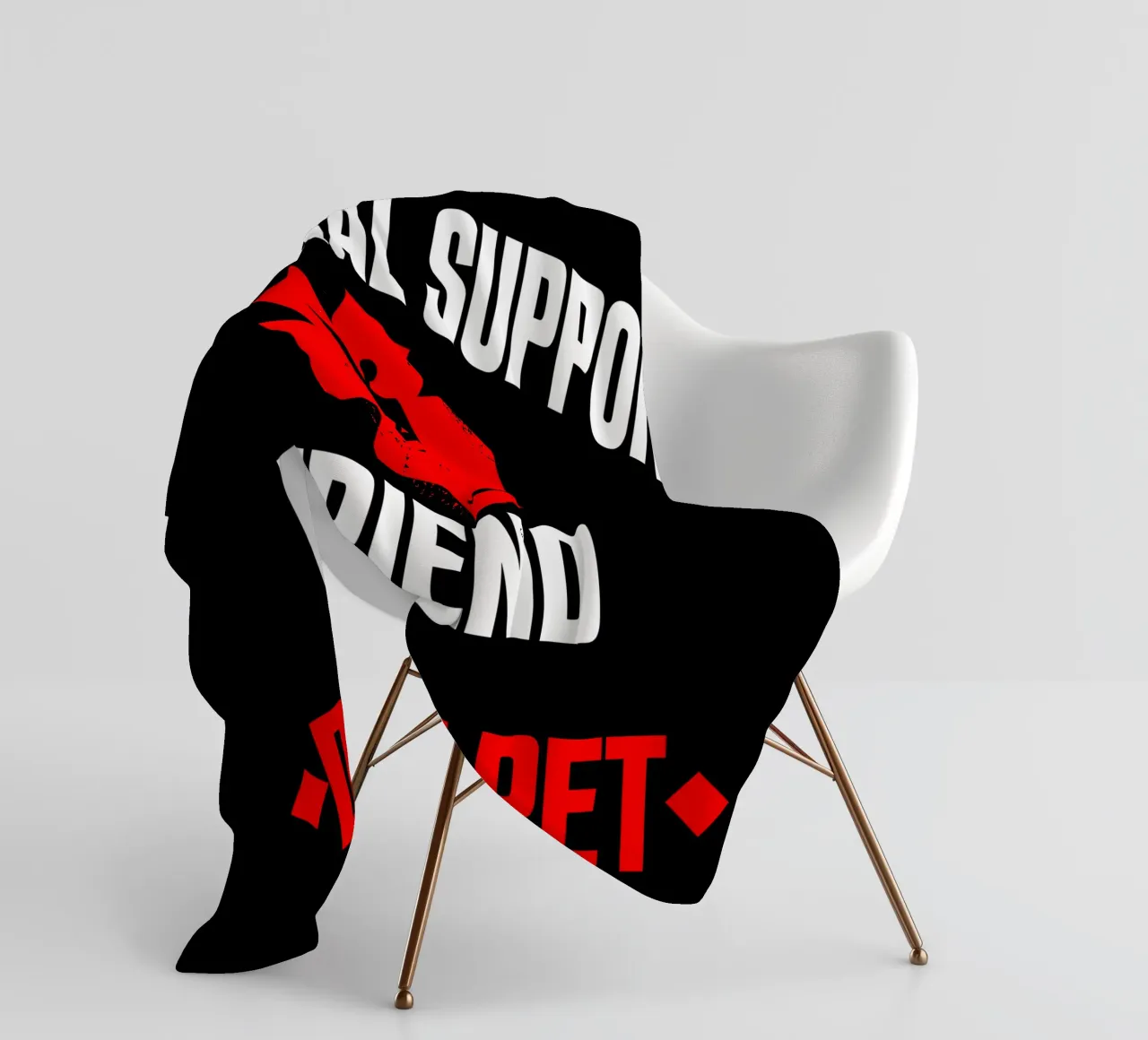 Amico di supporto emotivo Non accarezzare coperta in pile da sillyindustries