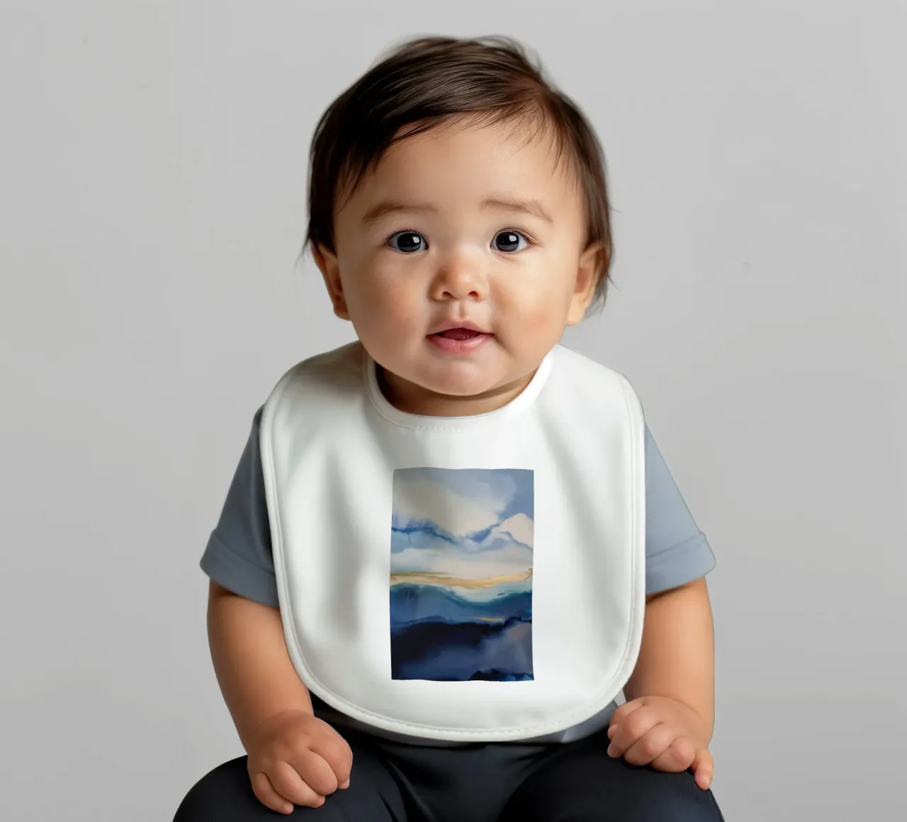 Pioggia nebbia eco bavaglino da Monarch Arc