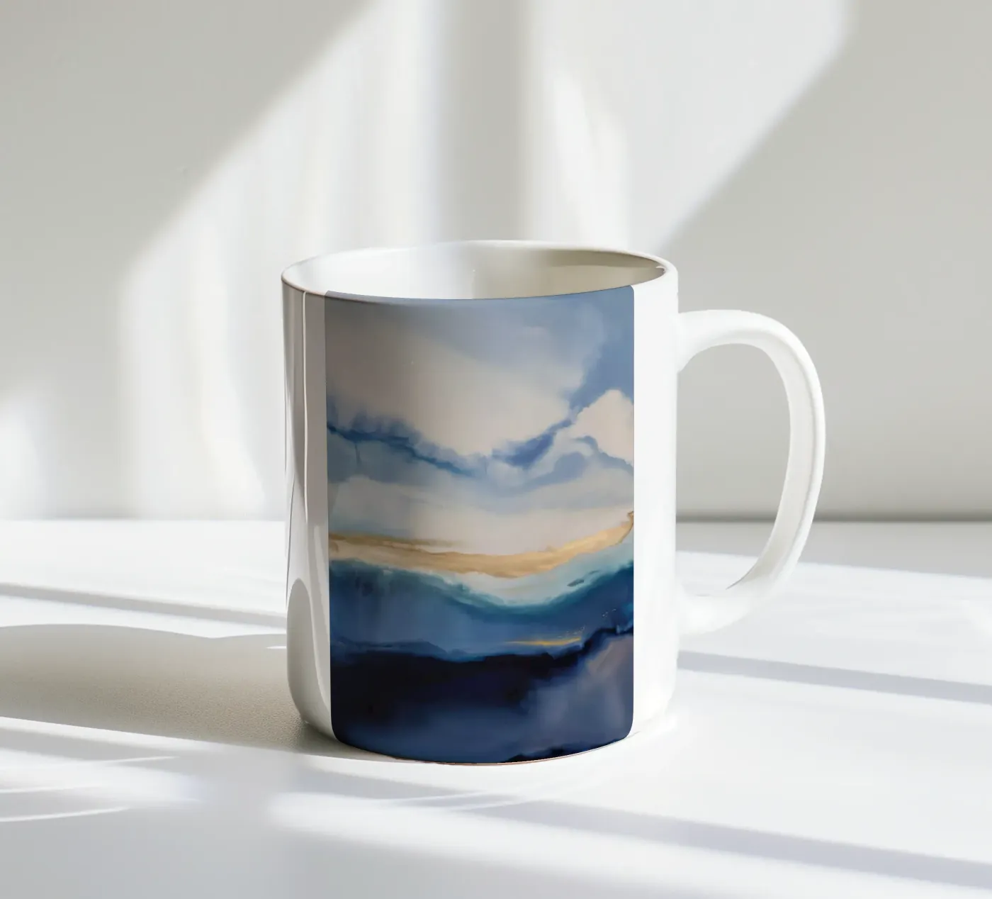 Rain Mist Echo ceramic mug by Monarch Arc