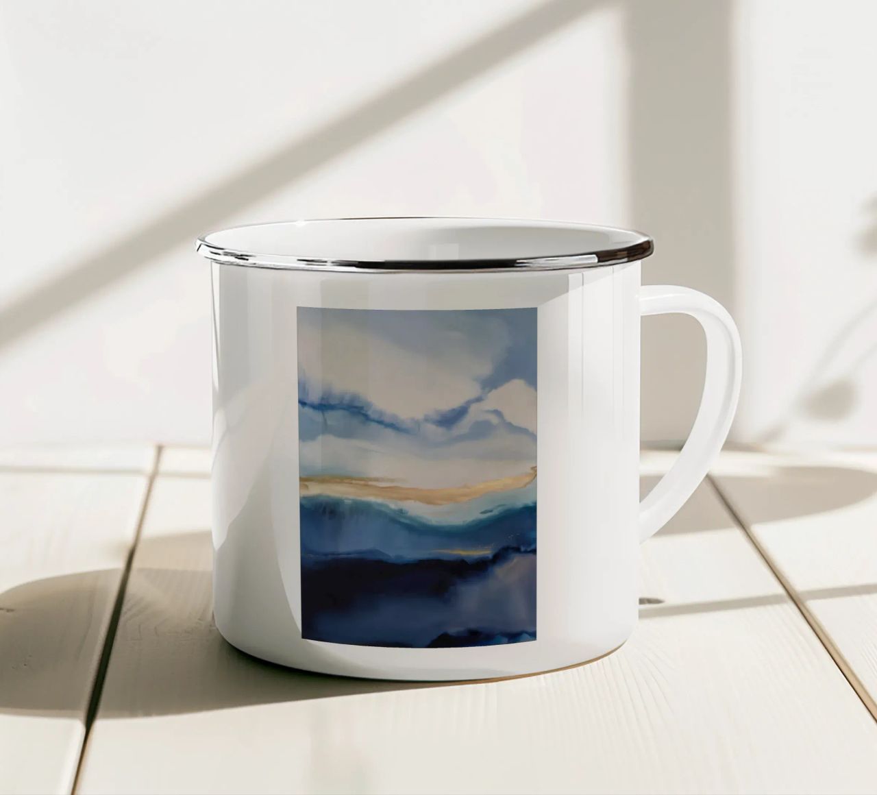 Pioggia nebbia eco tazza in smalto da Monarch Arc