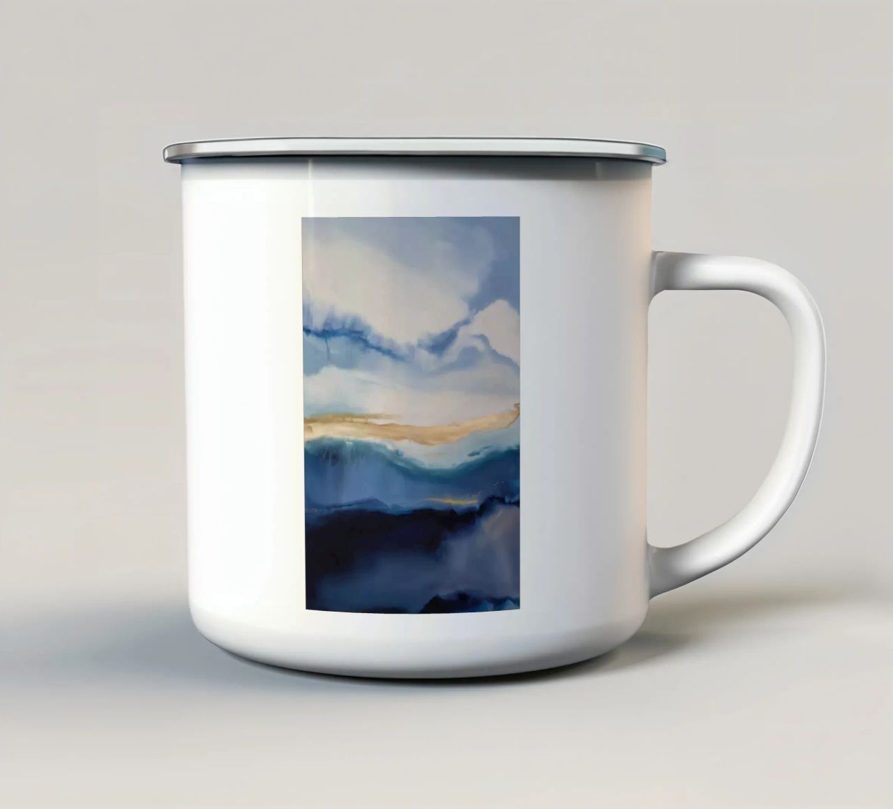 Pioggia nebbia eco tazza in smalto da Monarch Arc