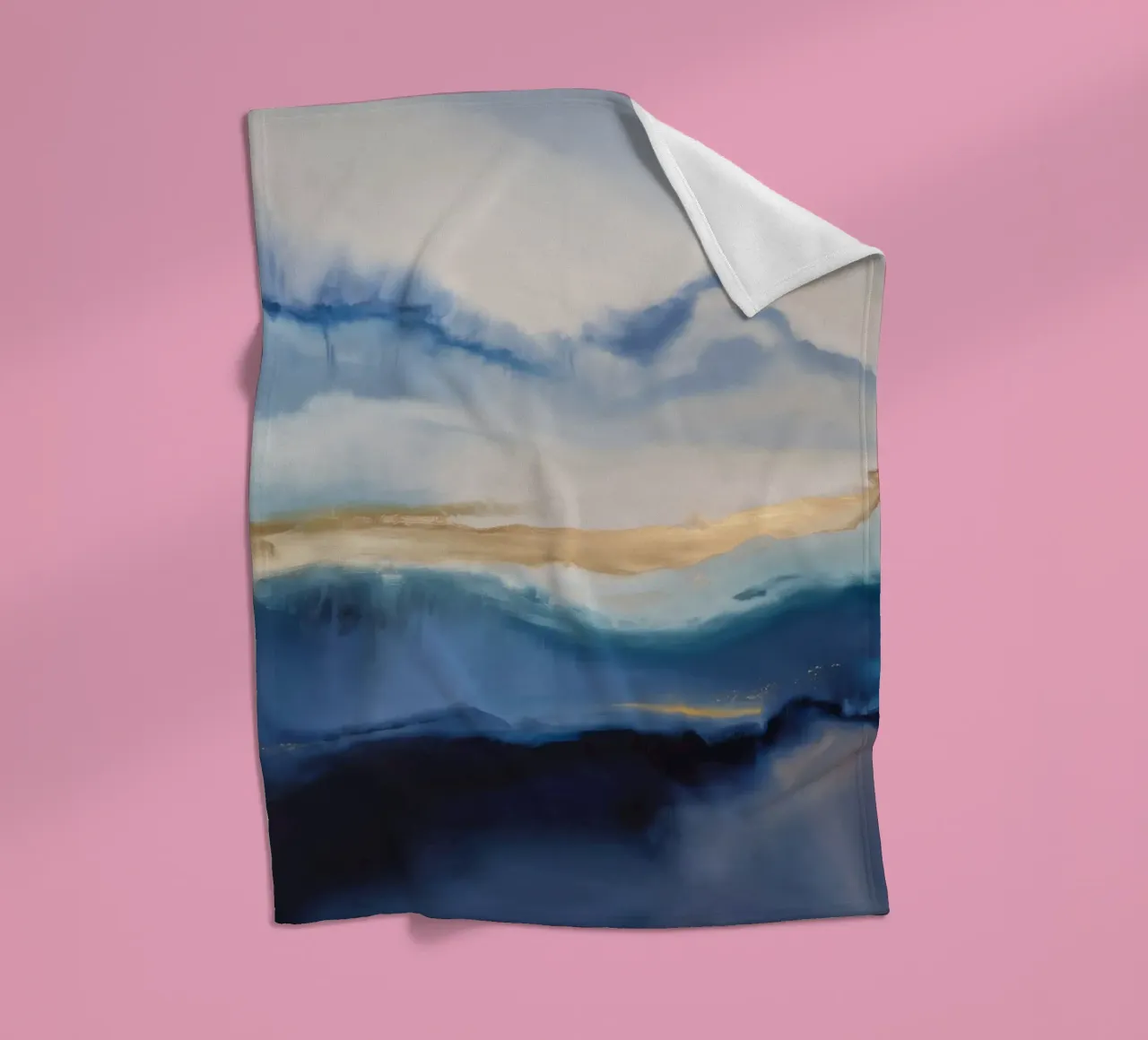 Rain Mist Echo fleece blanket by Monarch Arc