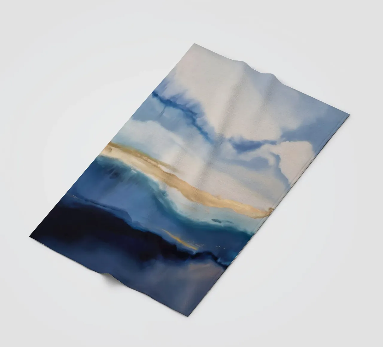 Rain Mist Echo fleece blanket by Monarch Arc