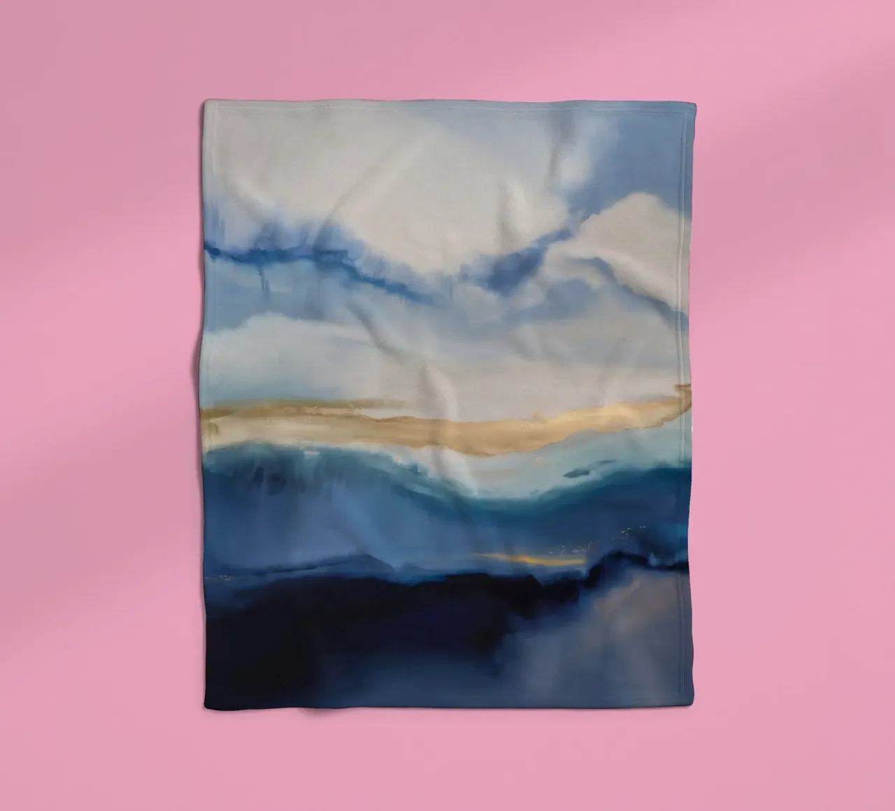 Rain Mist Echo fleece blanket by Monarch Arc
