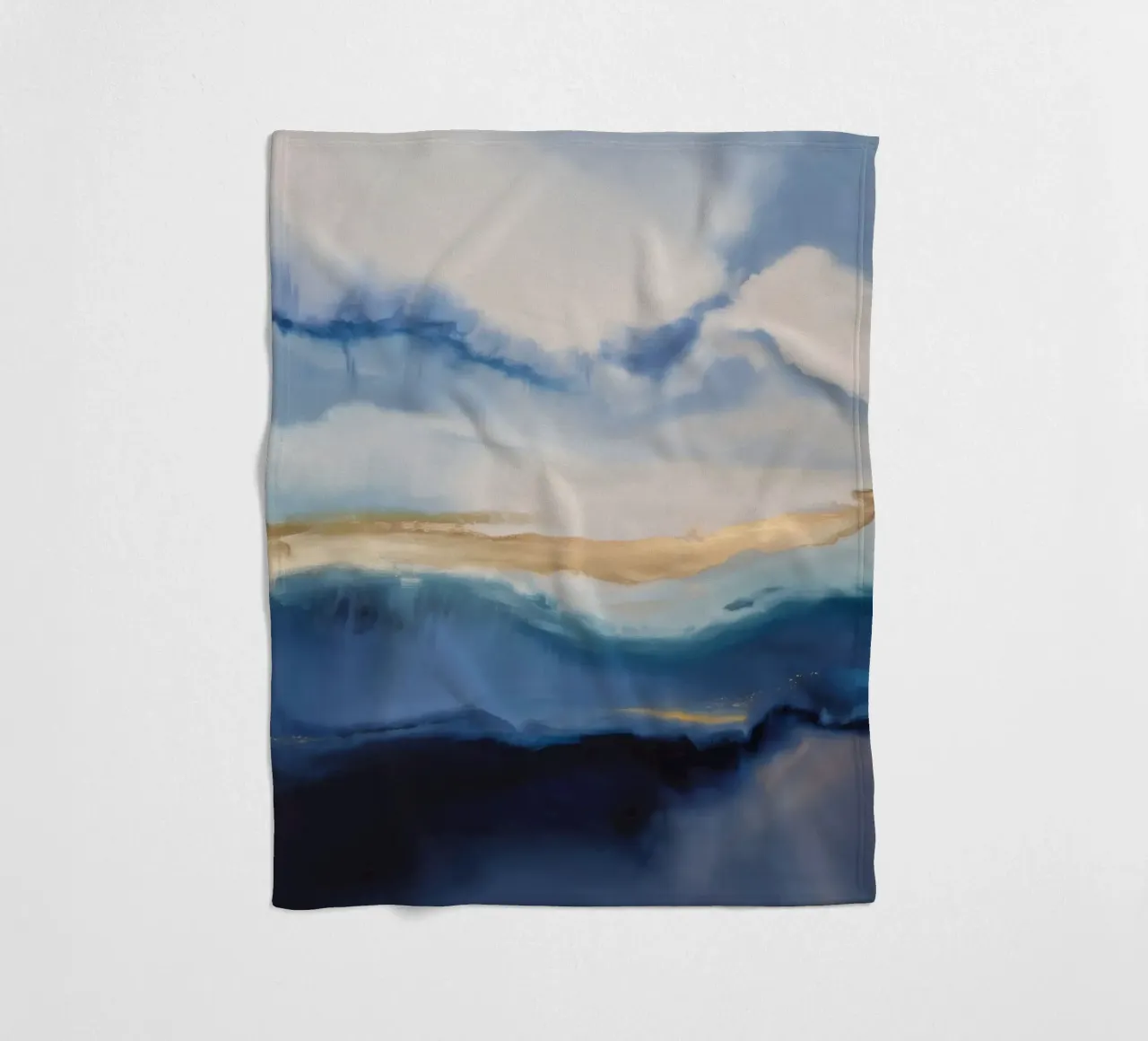 Rain Mist Echo fleece blanket by Monarch Arc