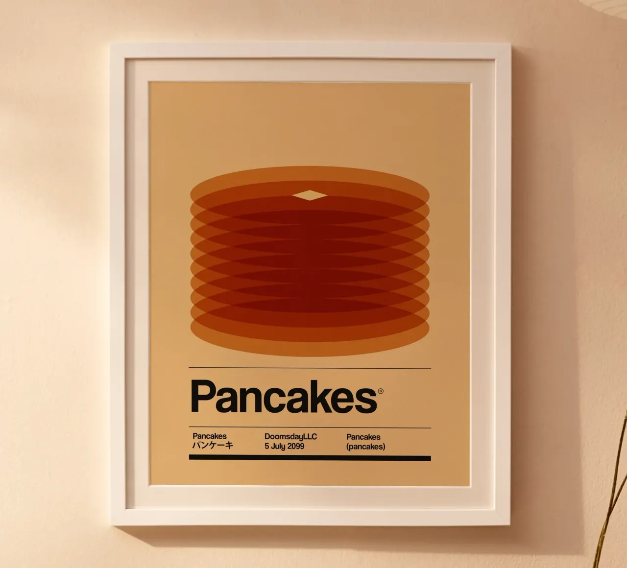 Pancake minimalisti poster da Piere art Shops