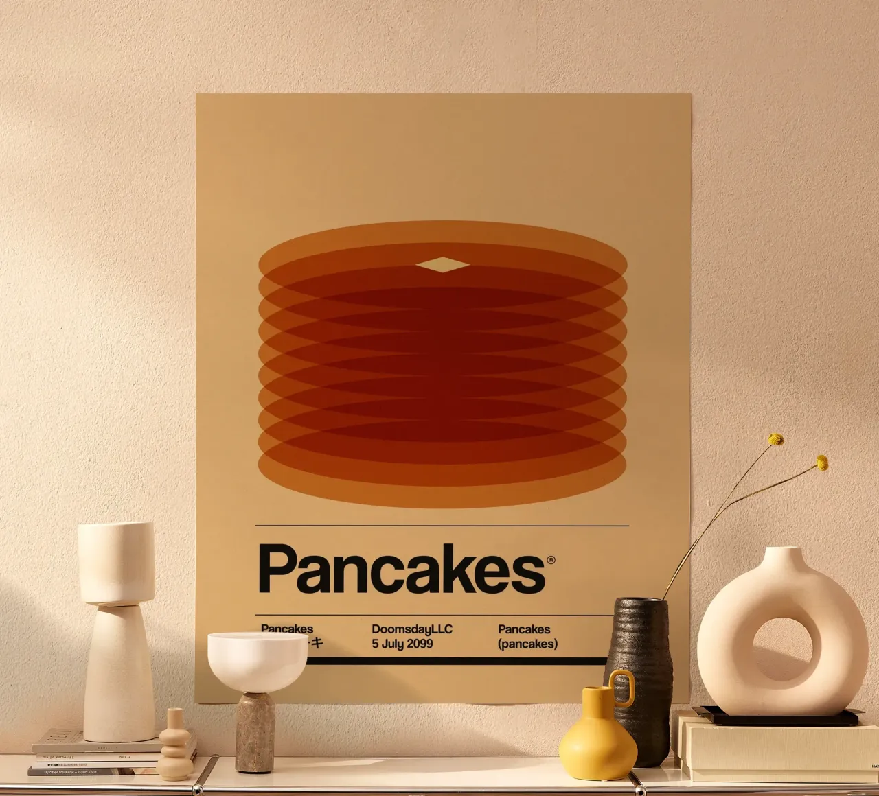 Pancake minimalisti poster da Piere art Shops