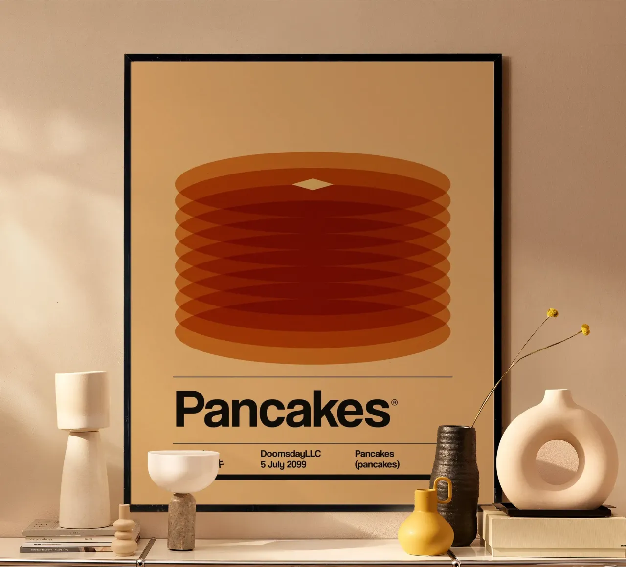 Pancake minimalisti poster da Piere art Shops