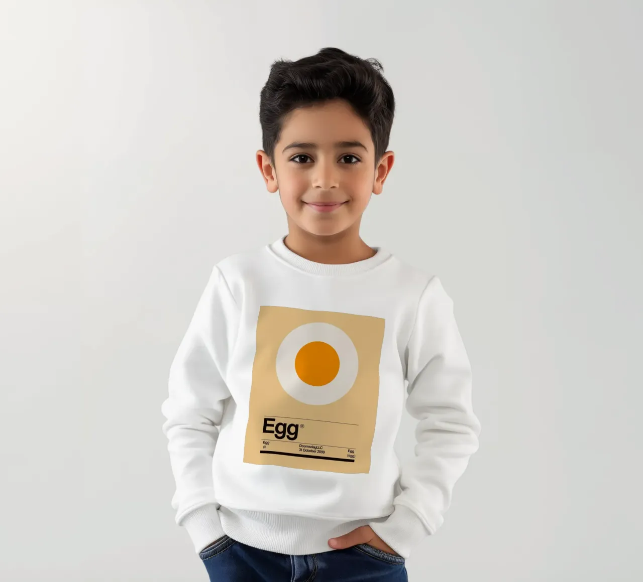 Minimalist Egg kids sweatshirt by Piere art Shops