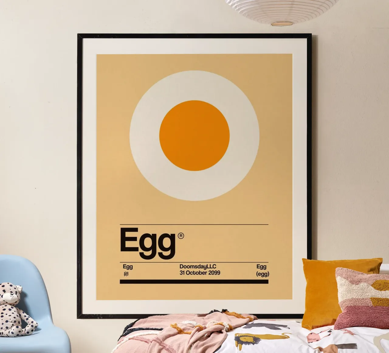 Uovo minimalista poster da Piere art Shops