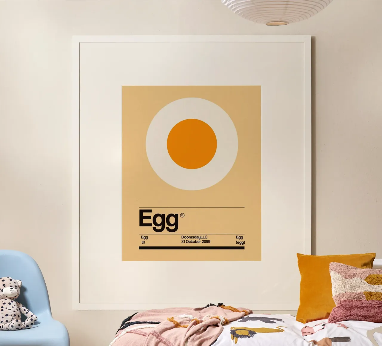 Uovo minimalista poster da Piere art Shops