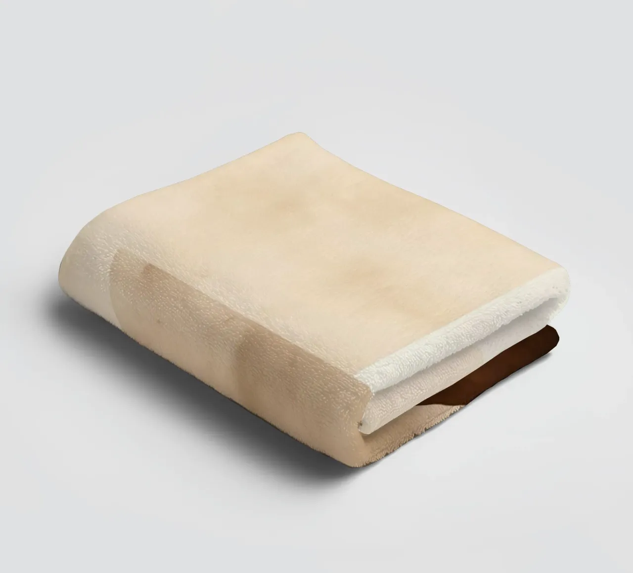 Abstract shapes in brown tones towel by Imagine