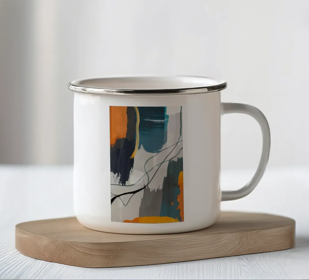 Flash Thread Riot taza de esmalte de Monarch Arc