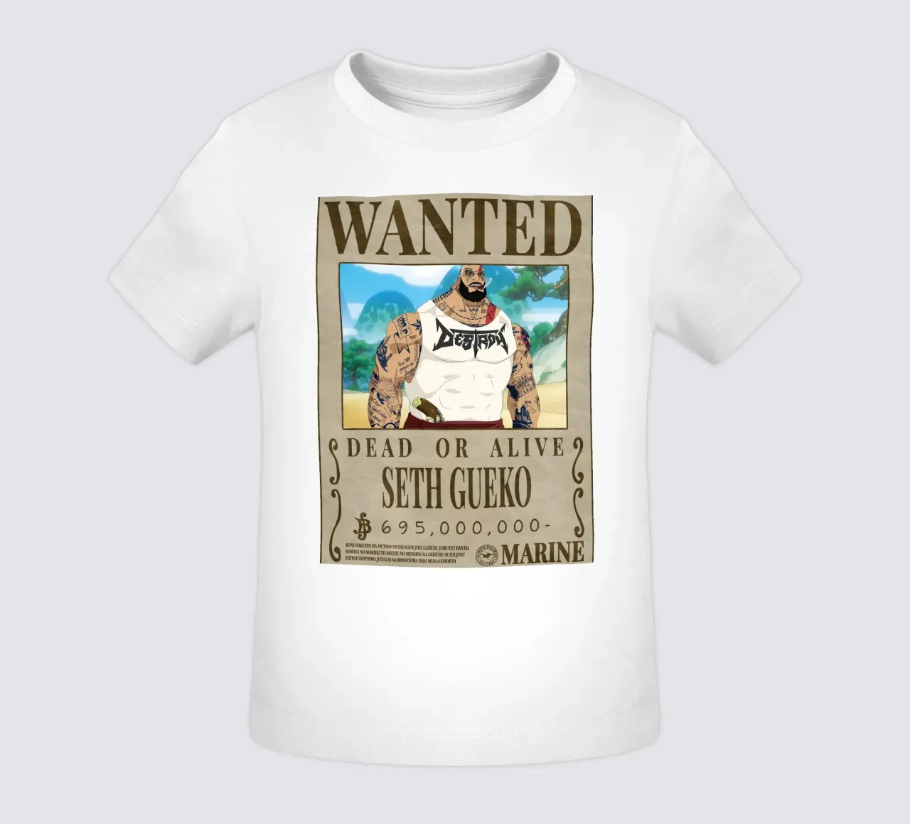 Wanted Seth Gueko baby t-shirt by Collins Shop