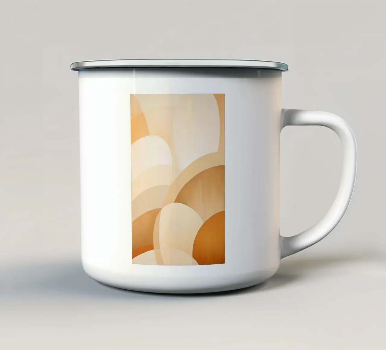 Abstract in zachte kleuren emaille mok van Imagine