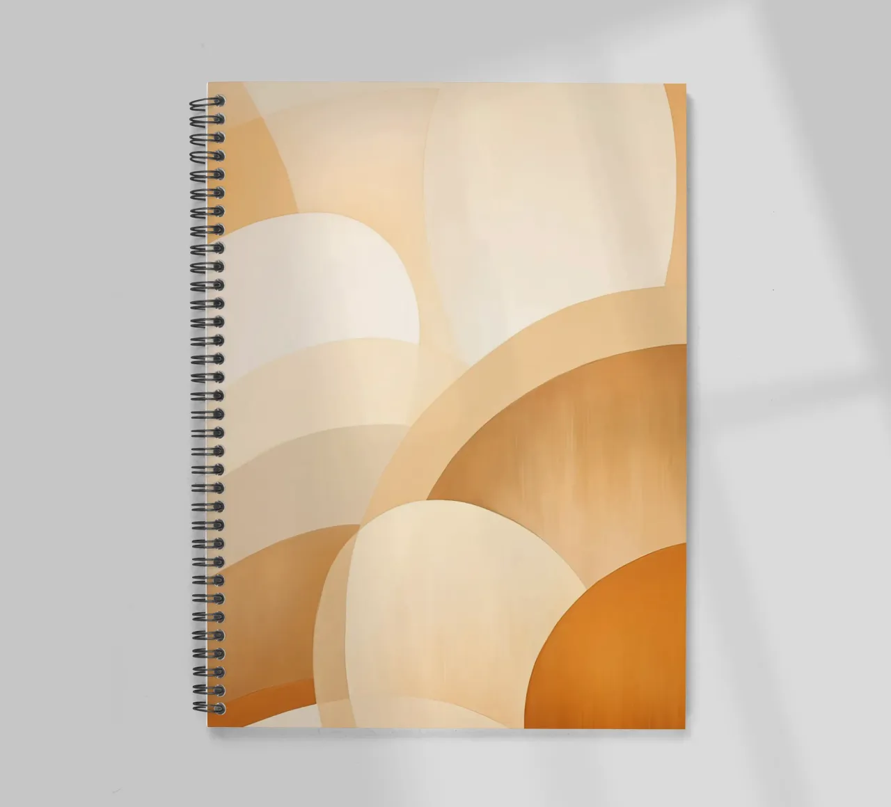 Abstract in soft colours spiral notebook by Imagine