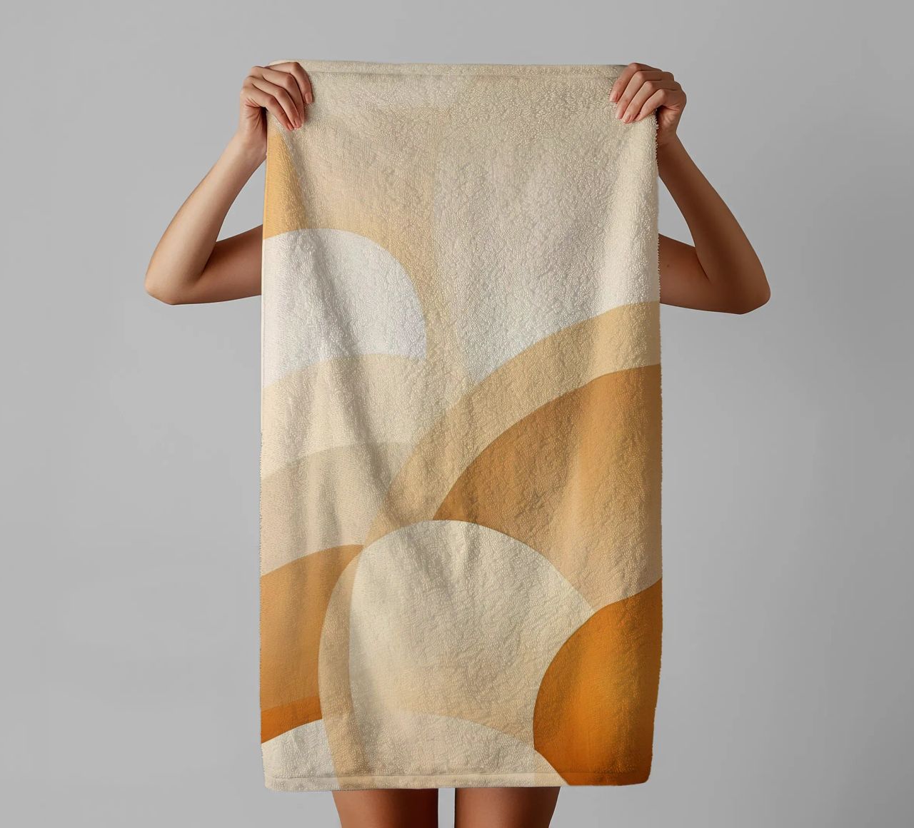 Abstract in soft colours towel by Imagine