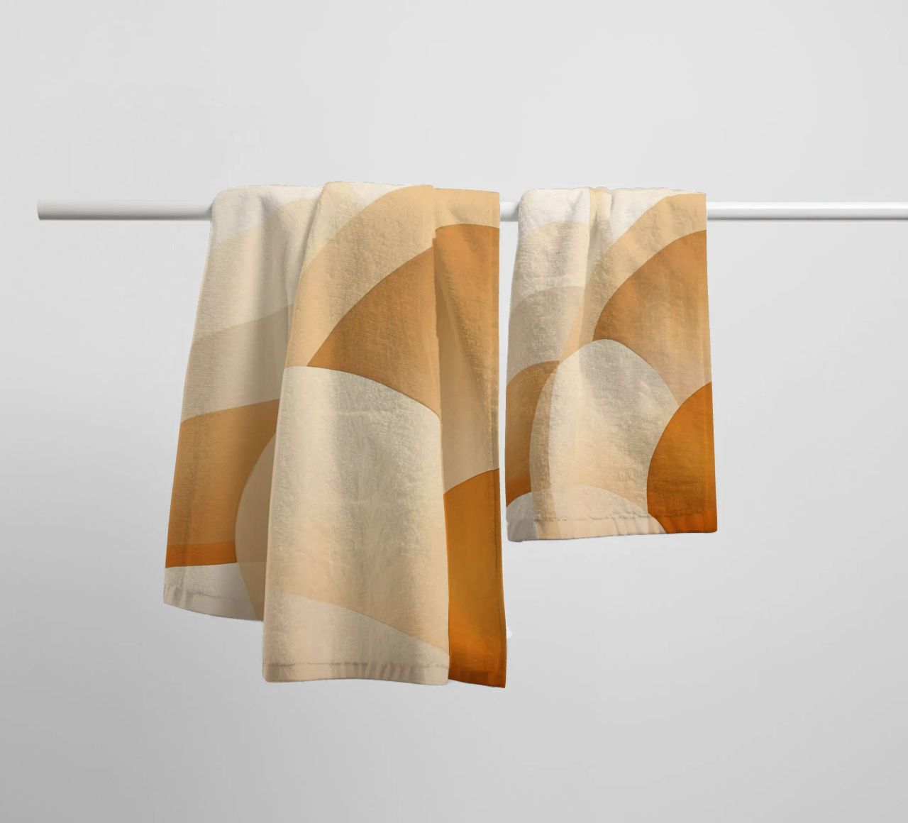 Abstract in soft colours towel by Imagine