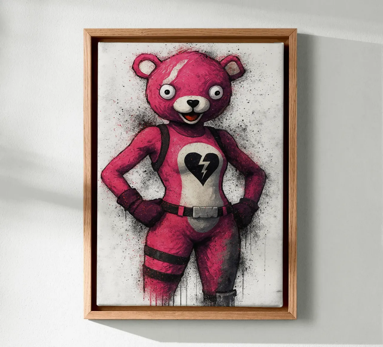 Fortnite cuddle tela con Cornice a cassetta da FreeArtStudio