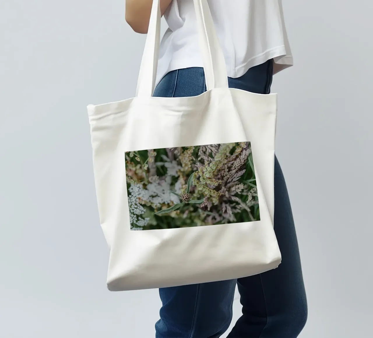 Boho floral art elegance tote bag by Carinaprint